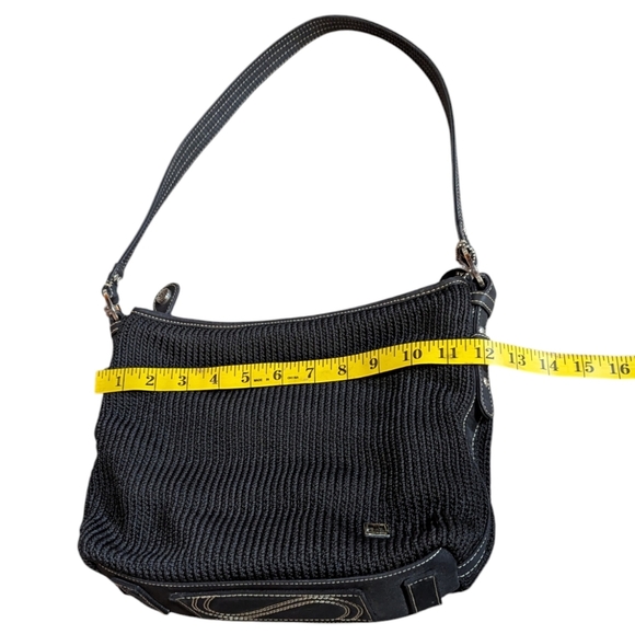 The Sak Black Knit Shoulder Bag Y2K 90s - Picture 9 of 9
